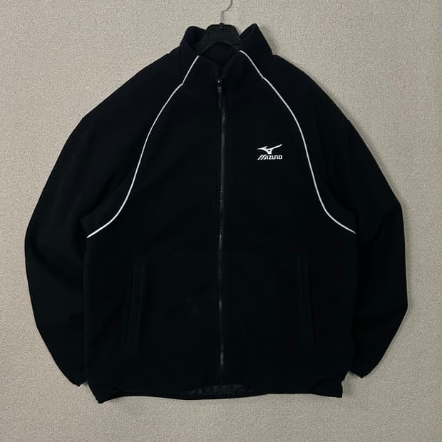 (XL) 미즈노 블랙 플리스 자켓