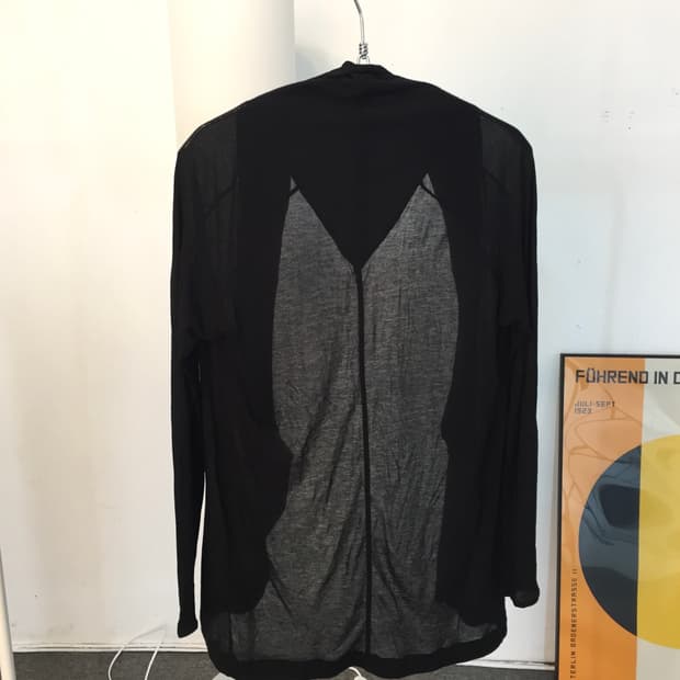 Helmut Lang 슬림핏 드레이프 가디건