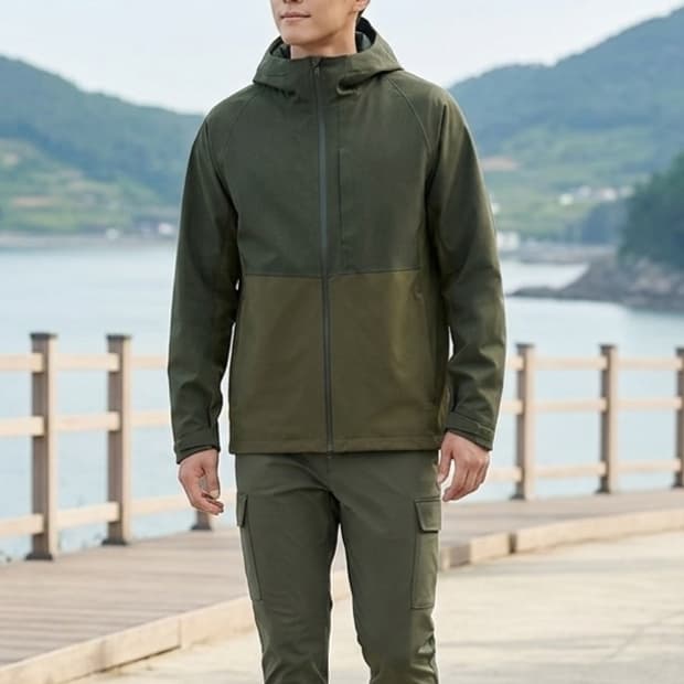 [105]유니클로 블록테크 바람막이