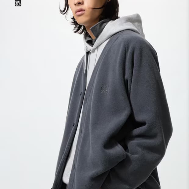 유니클로 x 니들스 가디건 다크그레이
