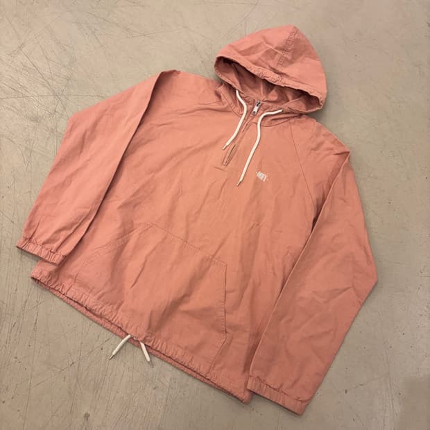 오베이 스몰로고 핑크 코튼 아노락