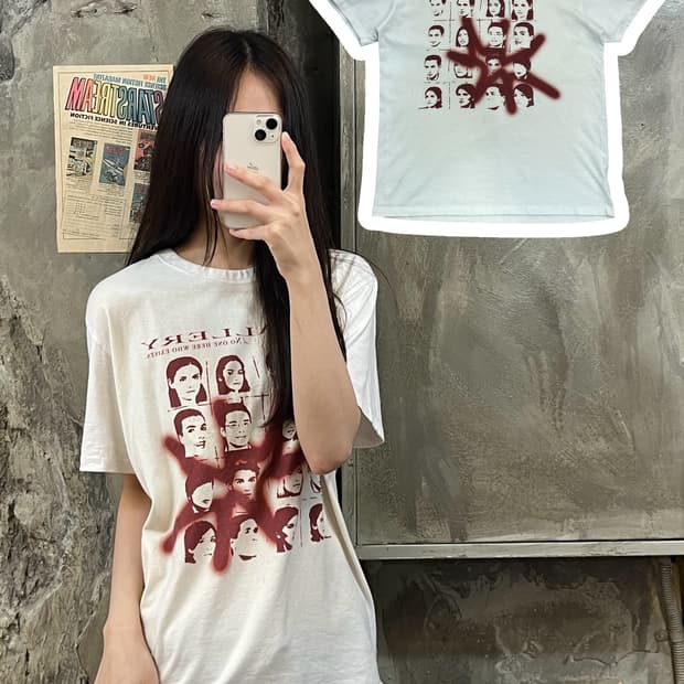 더콜디스트모먼트 반팔티 화이트 S #csz409