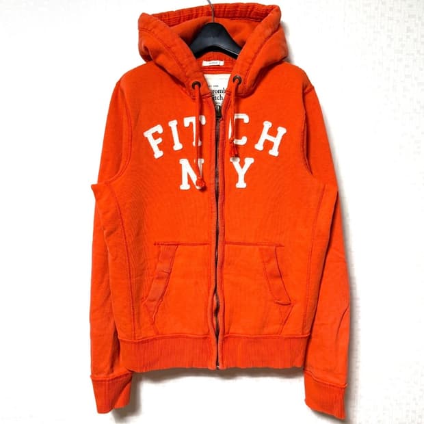 🧡아베크롬비 빅로고 오렌지 후드집업🧡