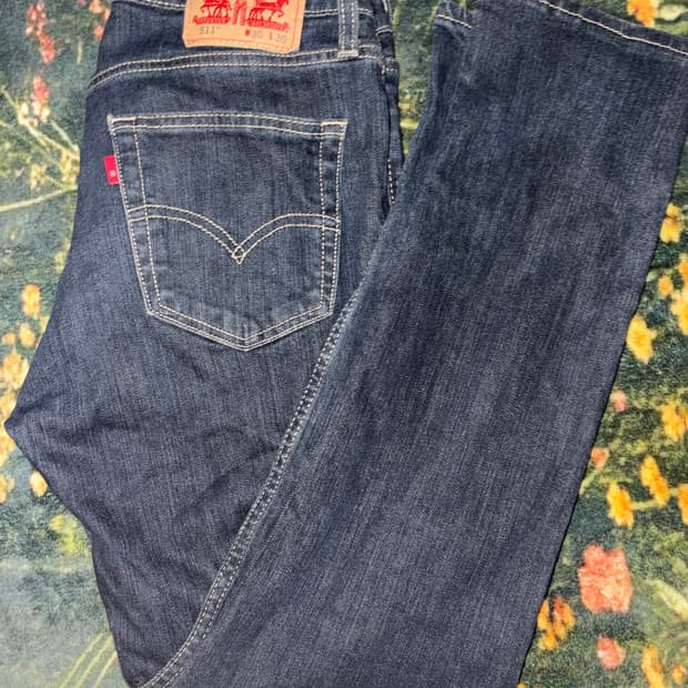 리바이스 511 미디라이즈 인디고 데님 팬츠