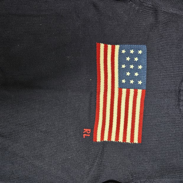 폴로 성조기니트 usa판