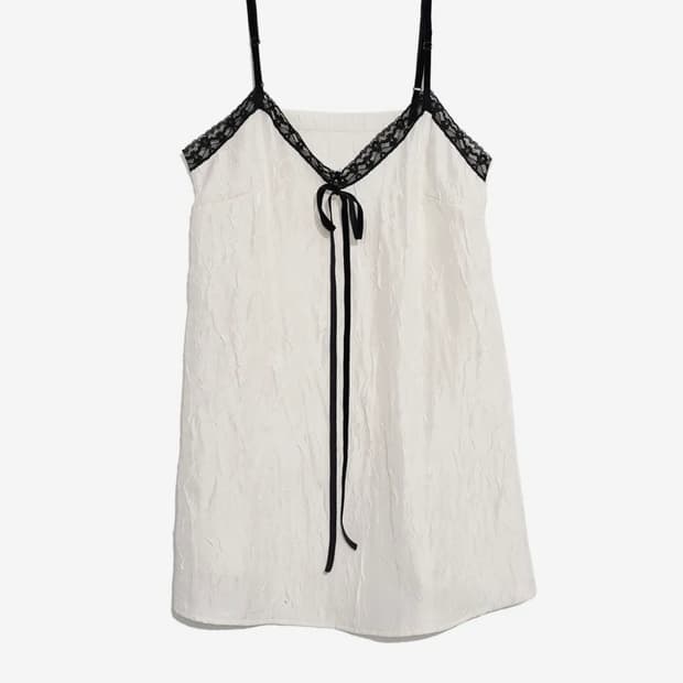 CRUMPLED SLIP TOP_IVORY