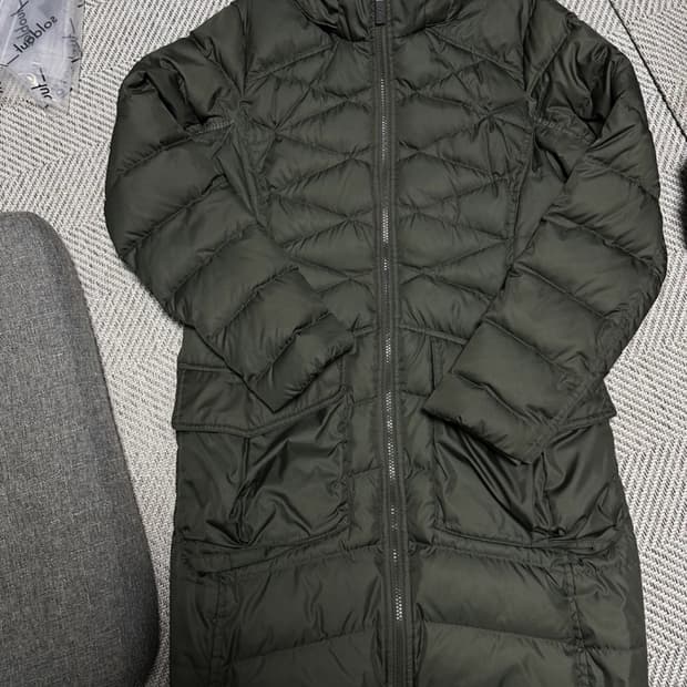 나이키 덕다운 카키 롱패딩 95