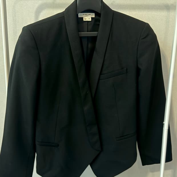 헬무트 랭 크롭 블랙 블레이저(2)