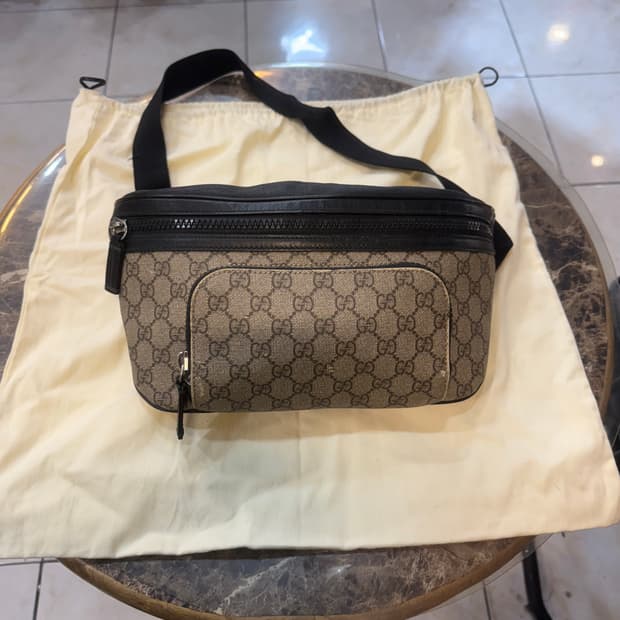 정품 구찌 수프림 벨트백 팝니다