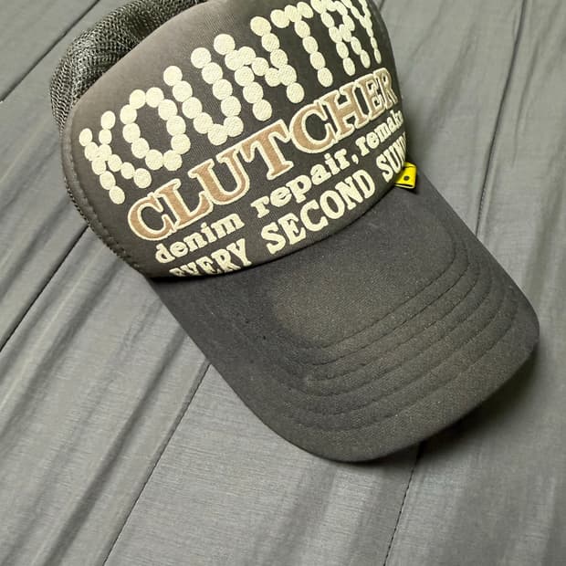 KAPITAL 트러커 캡 그레이 블랙