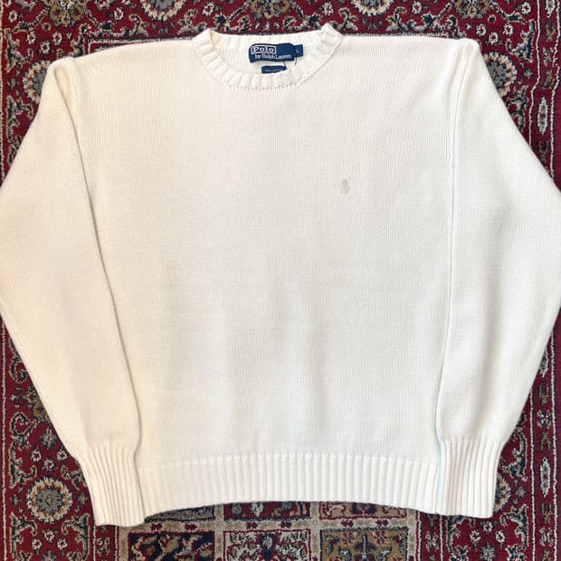 90s 폴로 랄프로렌 코튼 니트 [ 100-105 ]