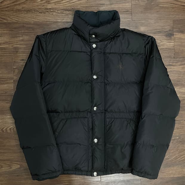 폴로 랄프로렌 구스다운 푸퍼 패딩 블랙