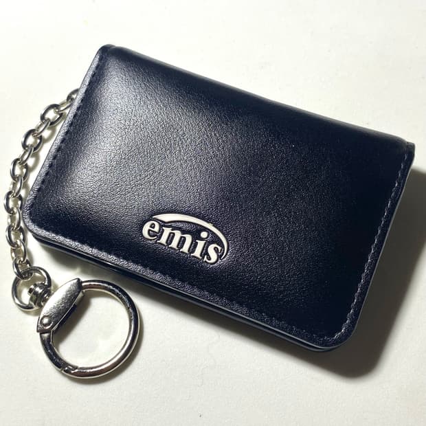 [정품] EMIS 이미스 로고프린팅 키링 카드지갑