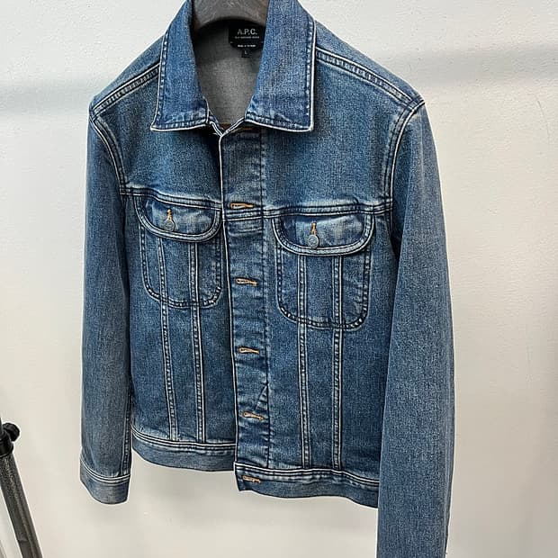 100) 아페세 중청 데님자켓 