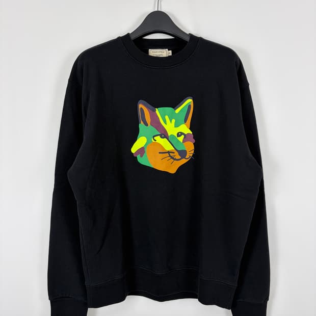 a12) 메종키츠네 빅로고 맨투맨