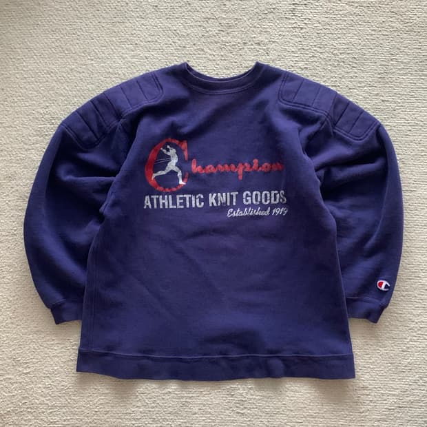 90s 챔피온 리버스위브 패디드 스웻셔츠