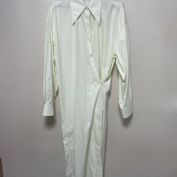 르메르 트위스트 랩 셔츠 원피스