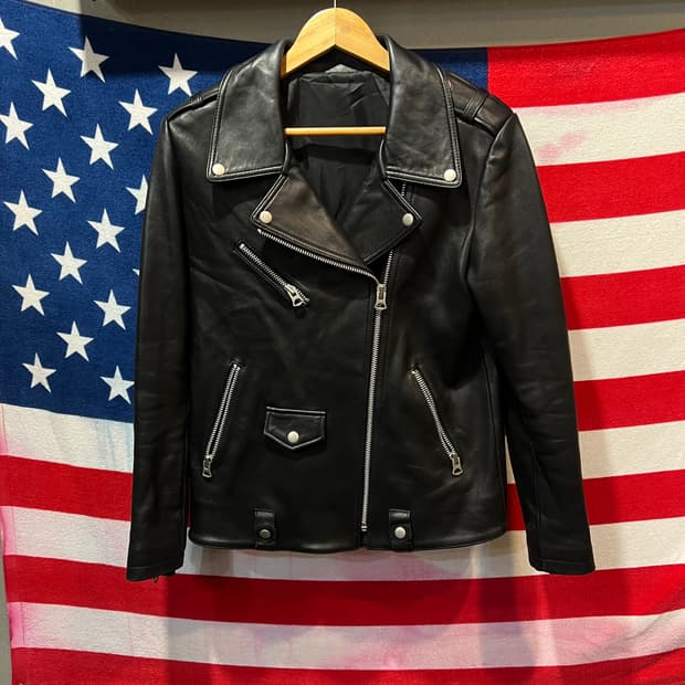 이태리 양가죽 라이더 자켓