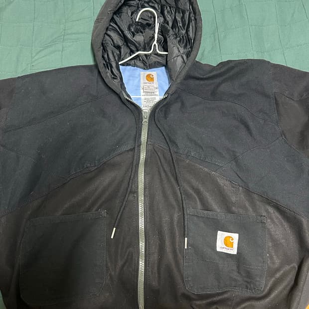 칼하트 블랙 후드집업 XL