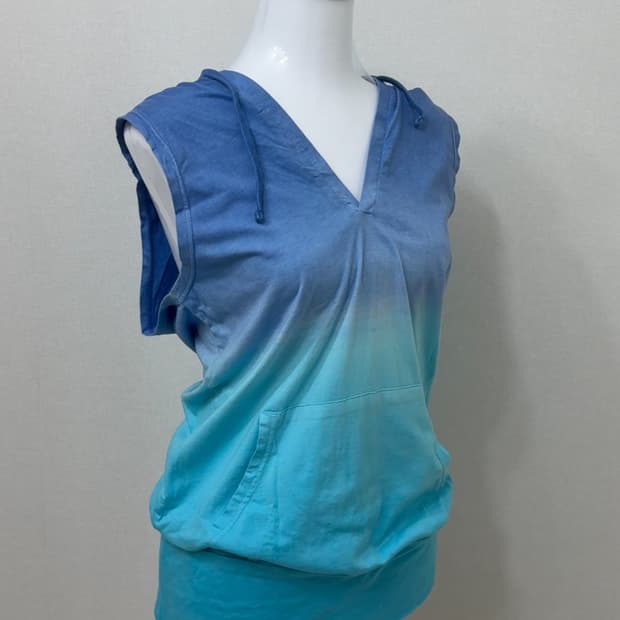 빈티지 여름 민소매 후드