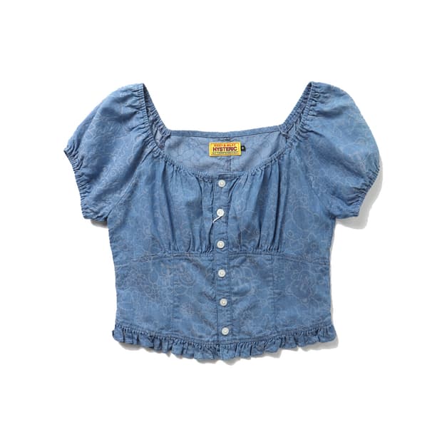 히스테릭글래머 HYSTERIC GLAMOUR Gather Blouse