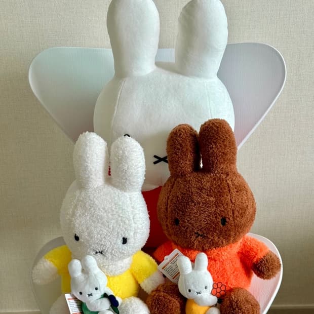 미피 인형 일괄 (45cm, 31cm*2, 8cm*2)