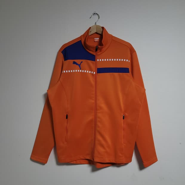 (XL) PUMA 푸마 오렌지색 트랙 자켓 져지 트레이닝복