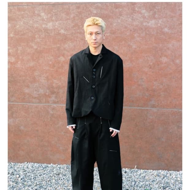 음양 가타마에 린넨 블레이져 M 새상품