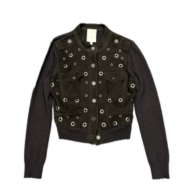 오르나 아일렛 크롭 자켓 블랙 0 (W)