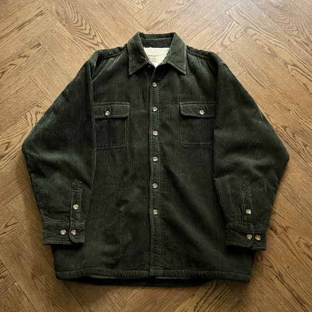 [L]USA 빈티지 쉐르파 라이닝 코듀로이 셔츠 자켓