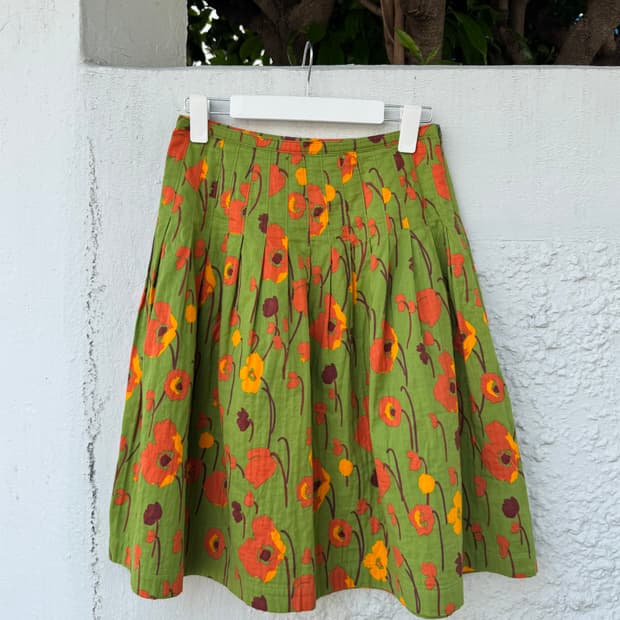 49AV. 준코 시마다 / 포피 플라워 코튼 스커트