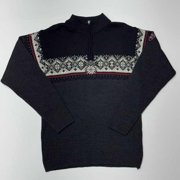 데일오브노르웨이 100% WOOL 쿼터 집업 니트 L