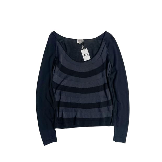 Armani collezioni 시스루 스트라이프 니트 (italy)