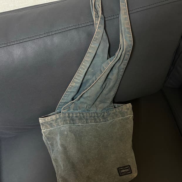 포터 데님 숄더백