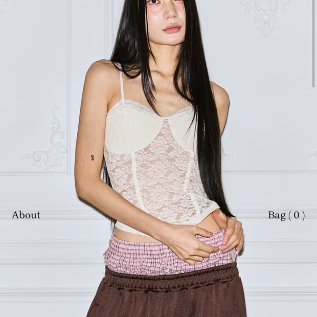 더미스테리어스호텔 레이스 코르셋 아이보리 새상품