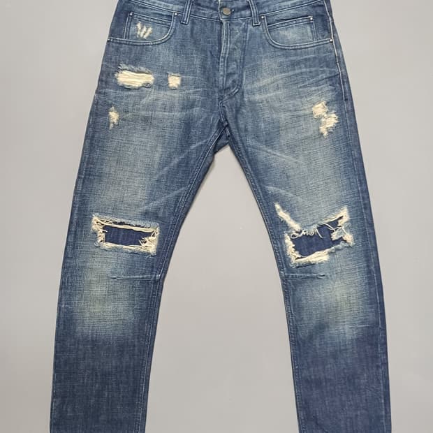 [33] 피에르발망 데미지 리페어진 청바지