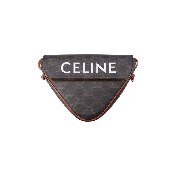 셀린느 195902BZK 트리옹프 트라이앵글 백 캔버스