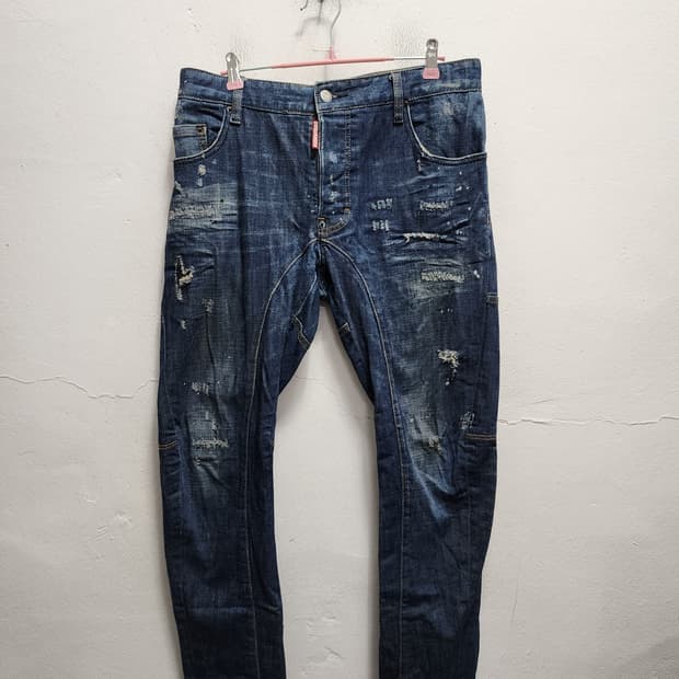 디스퀘어드2 가죽패치 데님