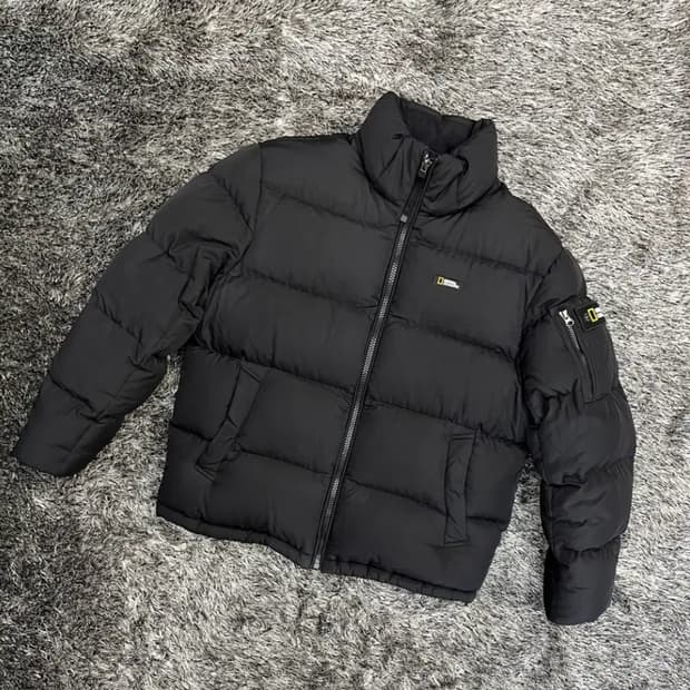 내셔널지오그래픽 숏기장 덕다운 후디 점퍼 100(L)