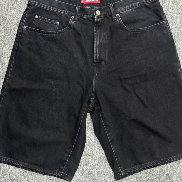 슈프림 배기 대님 쇼츠 블랙 25 ss (36)