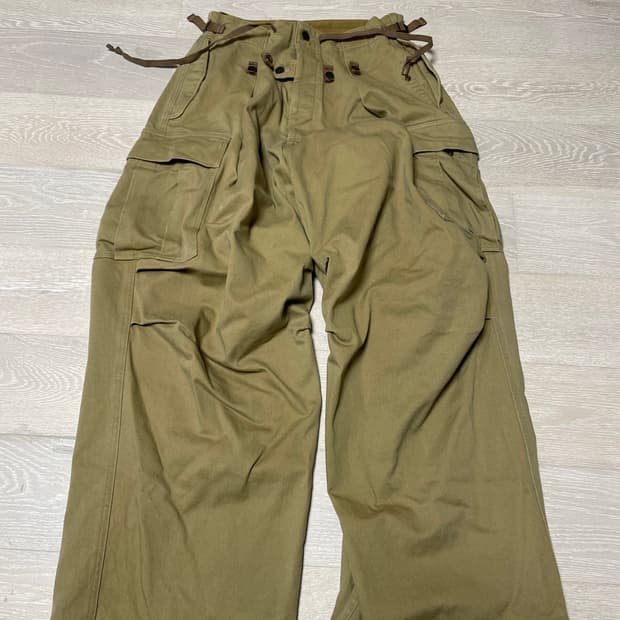 캐피탈 kapital 헤비드릴 점보 카고 팬츠 베이지. 카고 2사이즈