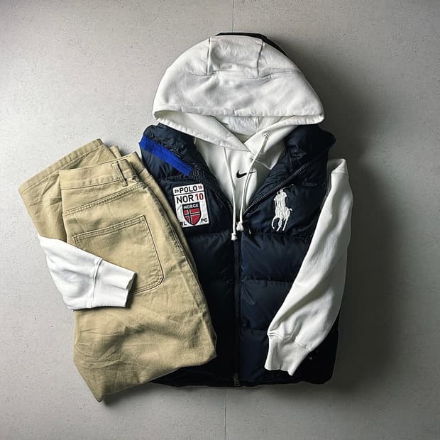폴로 빅포니 노르웨이 조끼패딩