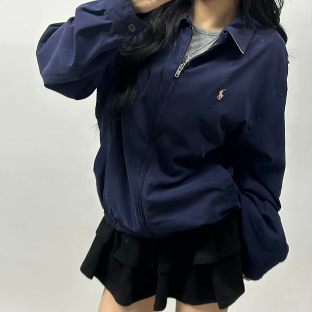 폴로 랄프로렌 폴리쉘 해링턴 맨즈라인 스윙탑 자켓(M)