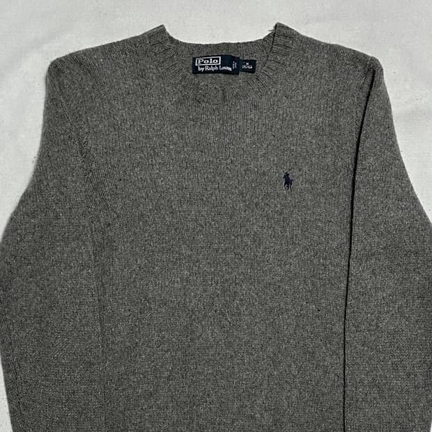 M 폴로랄프로렌 그레이 울 니트