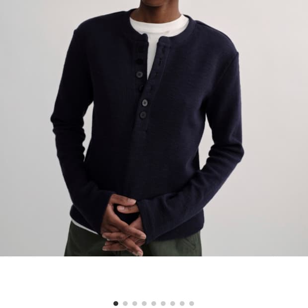 구매) 컬러컬러 버튼 헨리넥