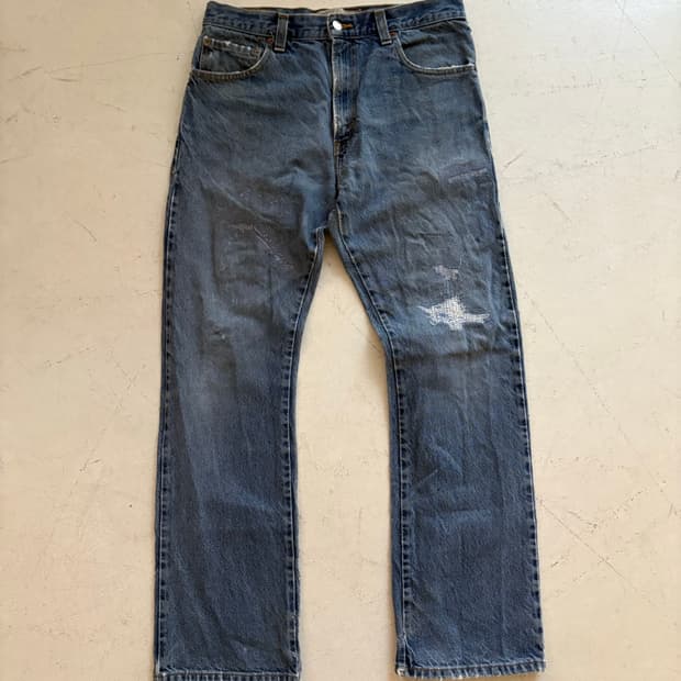 00‘s vtg Levis 517 Repair Denim pant.