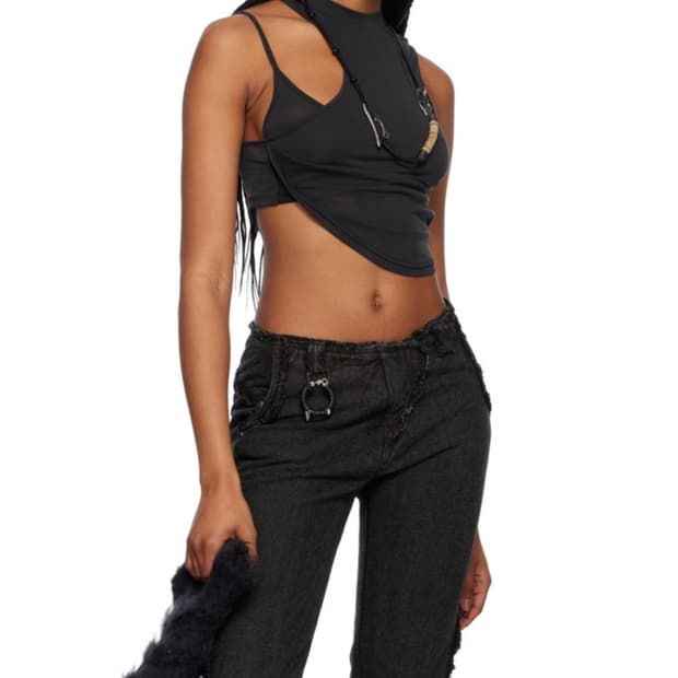 혜인서 디스트로이드 데님 팬츠 