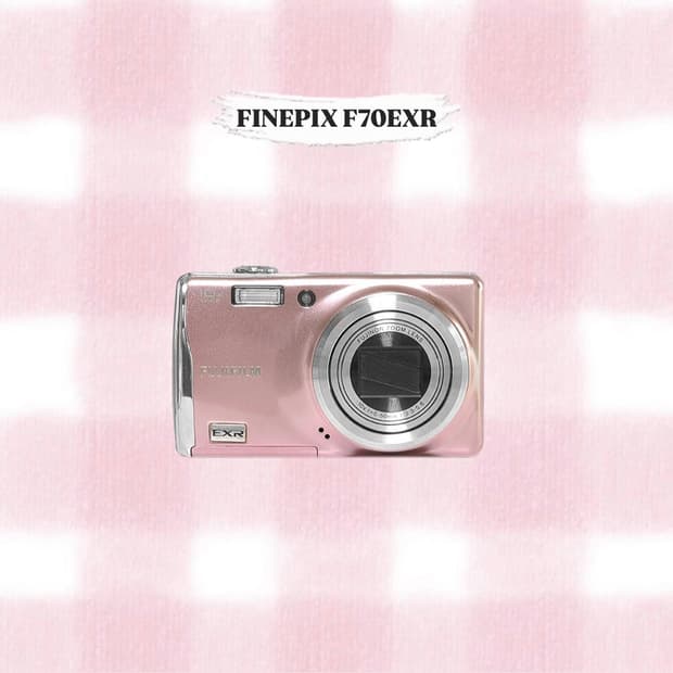 후지필름 파인픽스 F70EXR 핑크 빈티지디카