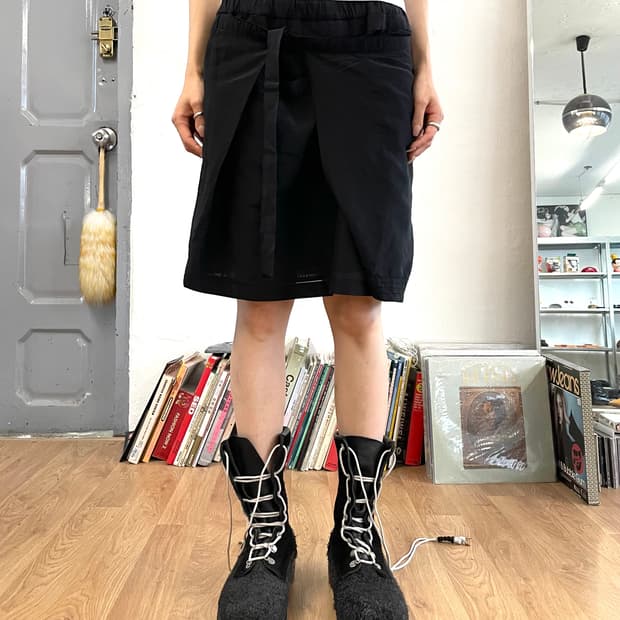 [L] 디젤 코튼 실크 랩스커트