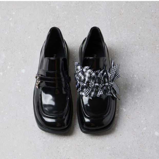 슈콤마보니 Fev_Young muze loafer(black)